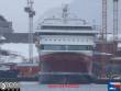 MS STAVANGERFJORD (Bug) in der Werft in Rissa, März 2023