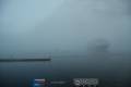 Urke, MS Trollfjord im dichten Nebel