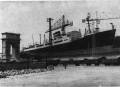 ERLING JARL in der Werft in Ancona - aus dem Buch "Det Nordenfjeldske Dampskibsselskab 1857-1957" - ©Hurtigruten ASA - Rechtsnachfolger der NFDS