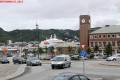 Bodø: Blick auf den Bahnhof und den Dampfschiffskai