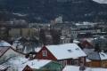 Trondheim, Blick in die Kongensgate, links der Turm der Vår Frue Kirke