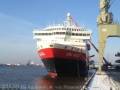 MS Kong Harald in der Bredo-Werft in Bremerhaven (Jan.2013)