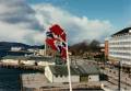 Flagge der MS Nordkapp bei Indienststellung 1996 in Bergen